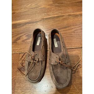 Antonio Maurizi Brown Leather Boat Shoes – Men’s Size 10.5